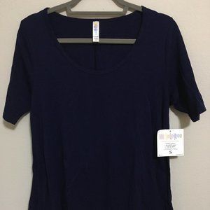 LuLaRoe Perfect Tee Solid Navy Blue NWT - Small